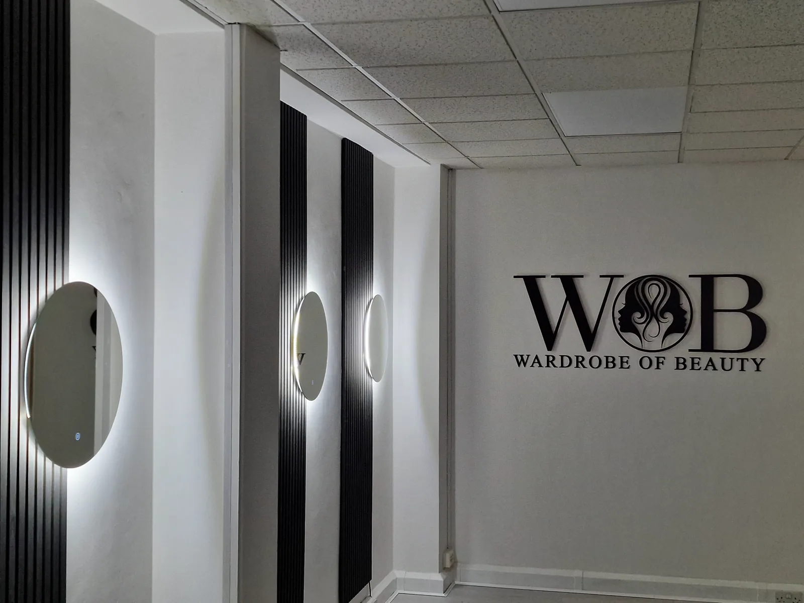 Interior of WOB Beauty clinic in Central London